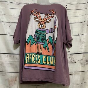 Notice The Reckless | Women's Purple Graphic Short Sleeve T Shirt Size OS